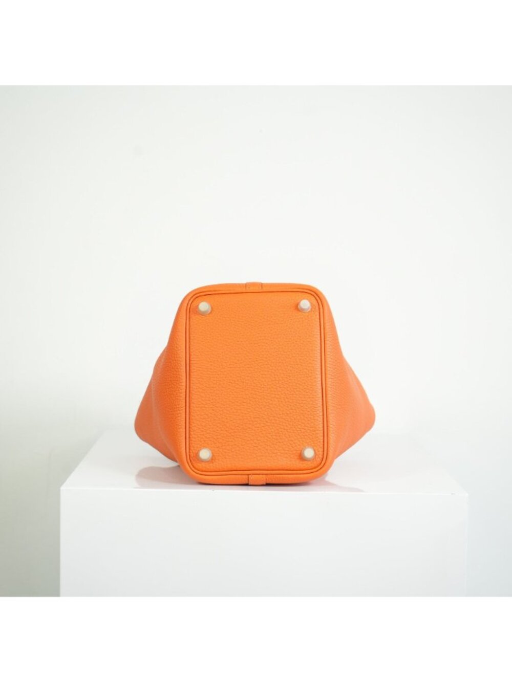 Hermes Picotin Lock 22 Orange Clemence Leather Bag w dust bag - Picture 9 of 12